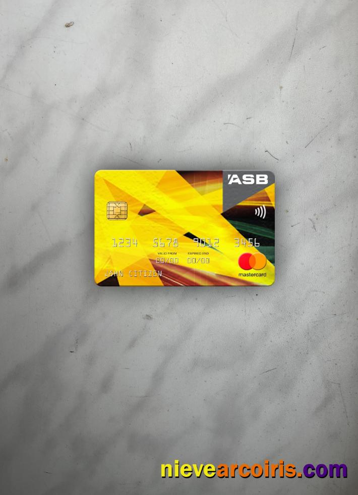 New Zealand ASB Bank mastercard photolook